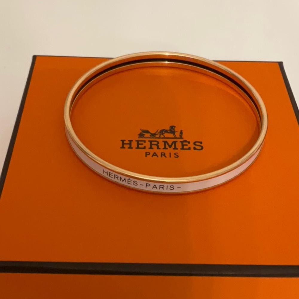 HERMES LOGO BANGLE! 100% AUTHENTIC AND NEW